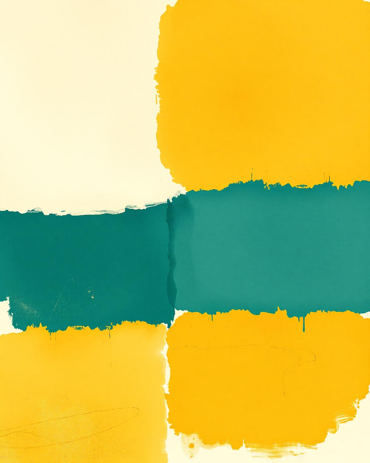 Modern art color composition in TKC brand palette